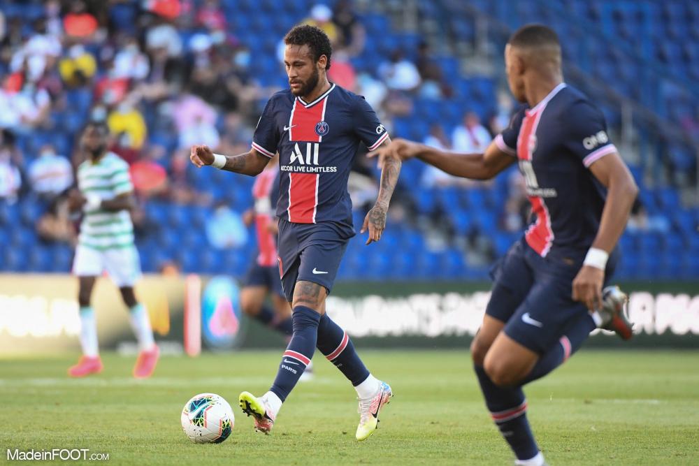 Neymar et Mbappé, ici en amical face au Celtic.