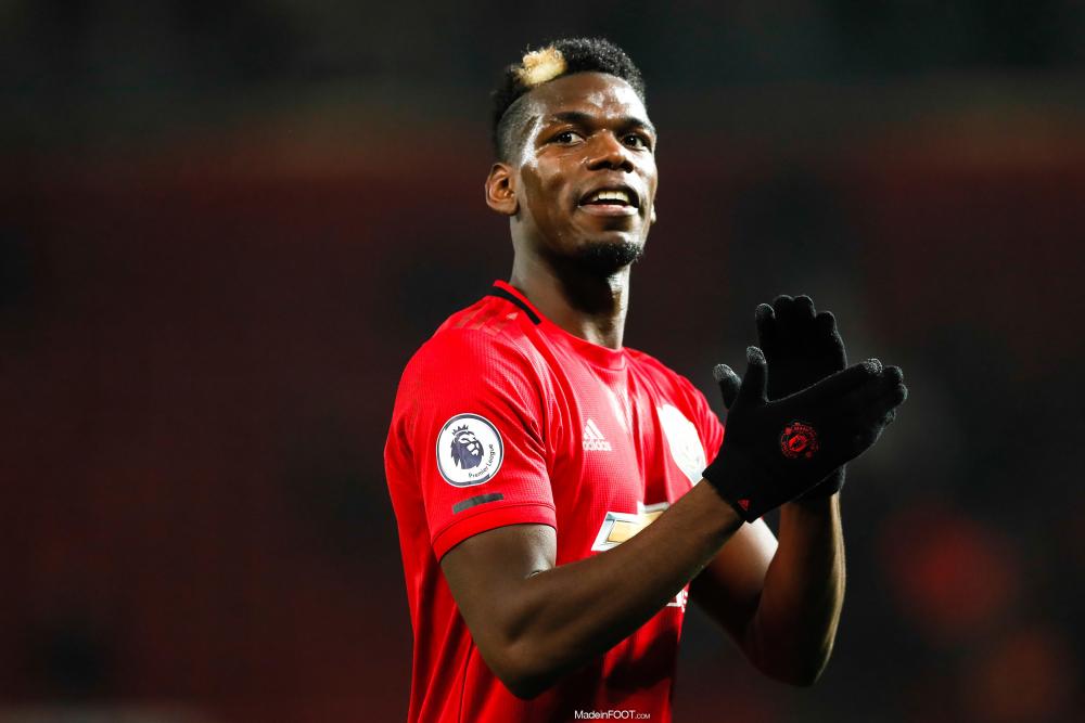 Paul Pogba (29 ans, 1 buts en 23 matchs) est milieu axial de Manchester United.