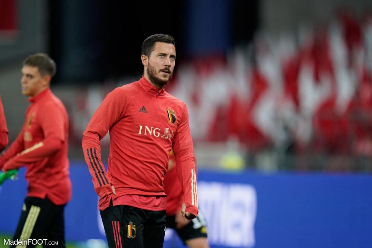 Eden Hazard (31 ans, 1 but en 23 matchs joués) est ailier gauche au Real Madrid.