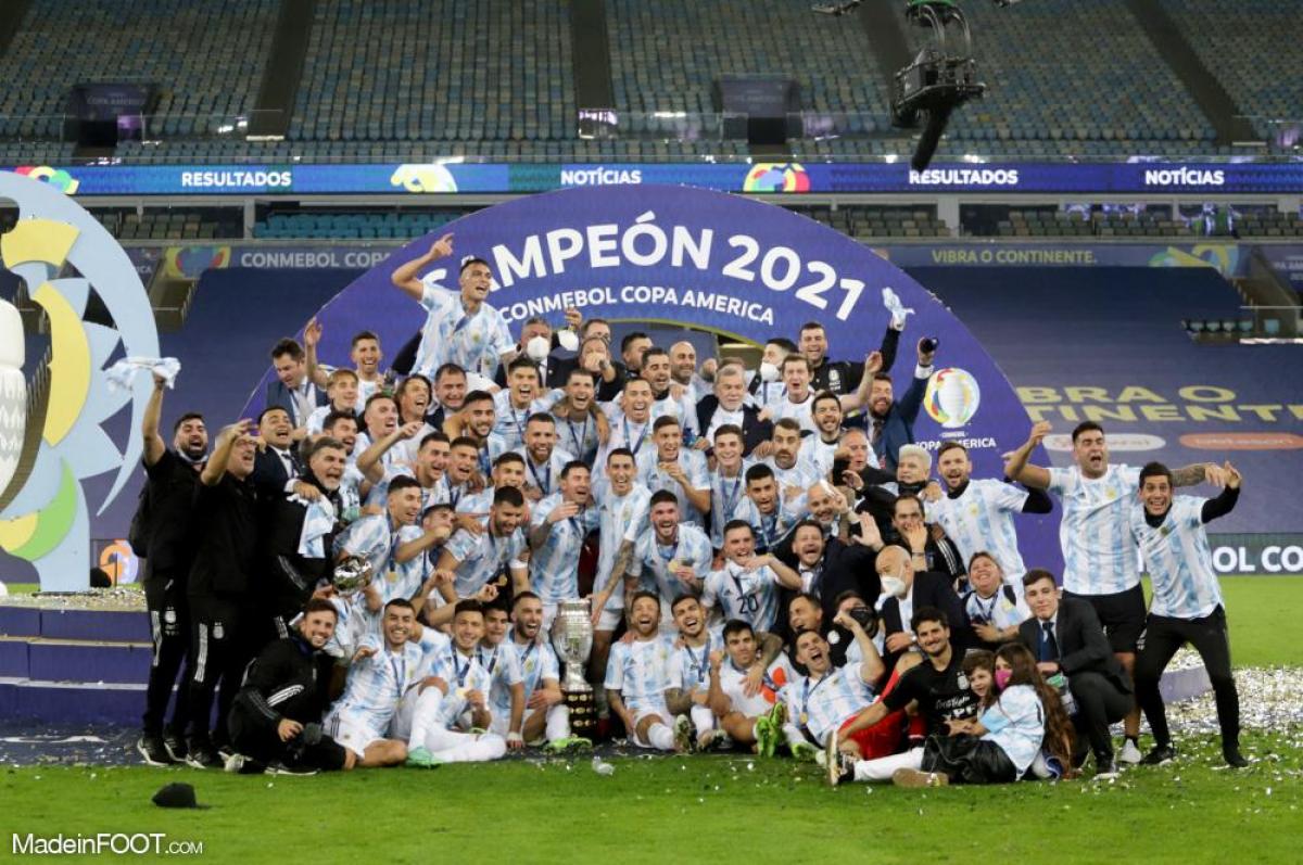 L'Argentine lors du sacre en Copa America 2021.