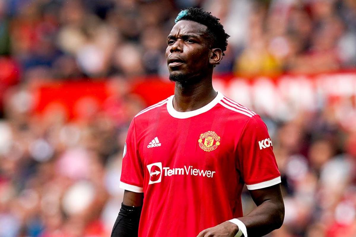 Paul Pogba avec le nouveau maillot de Man United
