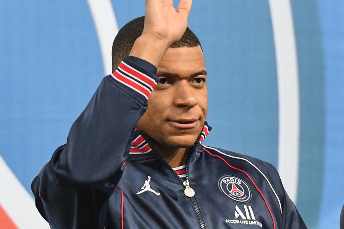 Kylian Mbappé avec le PSG.