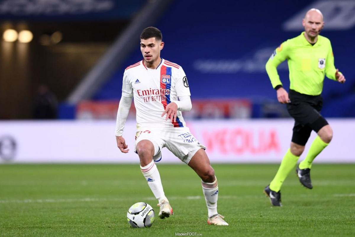 Bruno Guimarães sous les couleurs lyonnaises. 