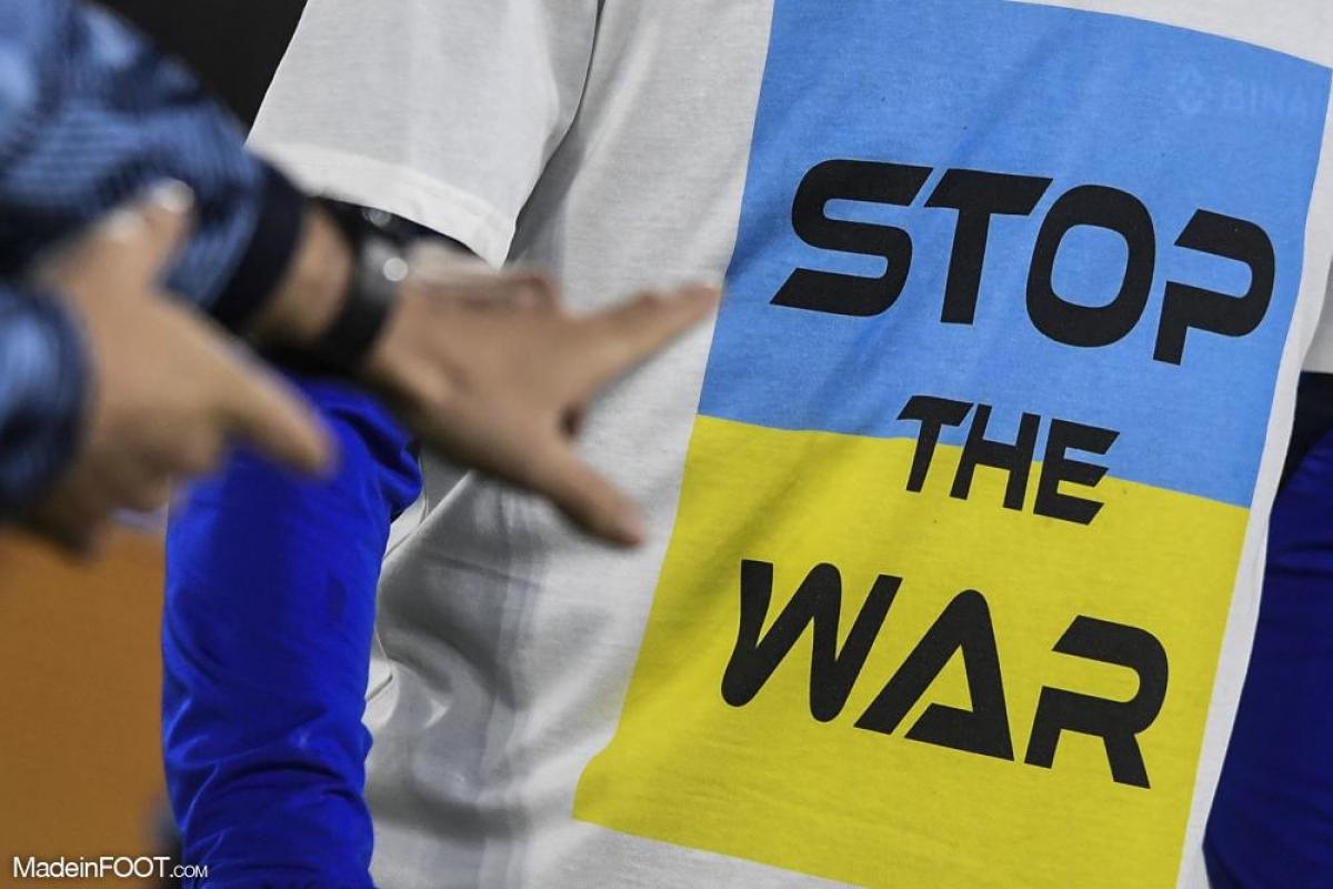 Drapeau de soutien à l'Ukraine