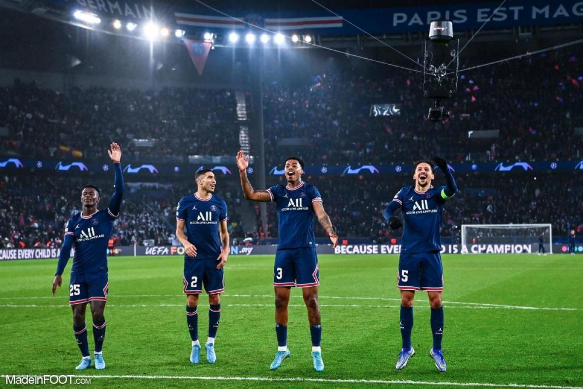 Achraf Hakimi et Nuno Mendes, les deux latéraux du PSG