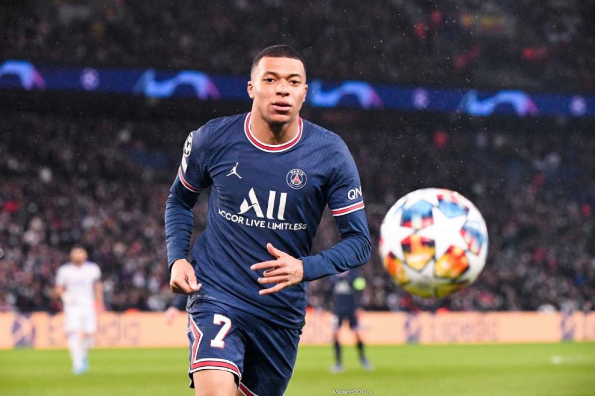 Kylian Mbappé avec le PSG.