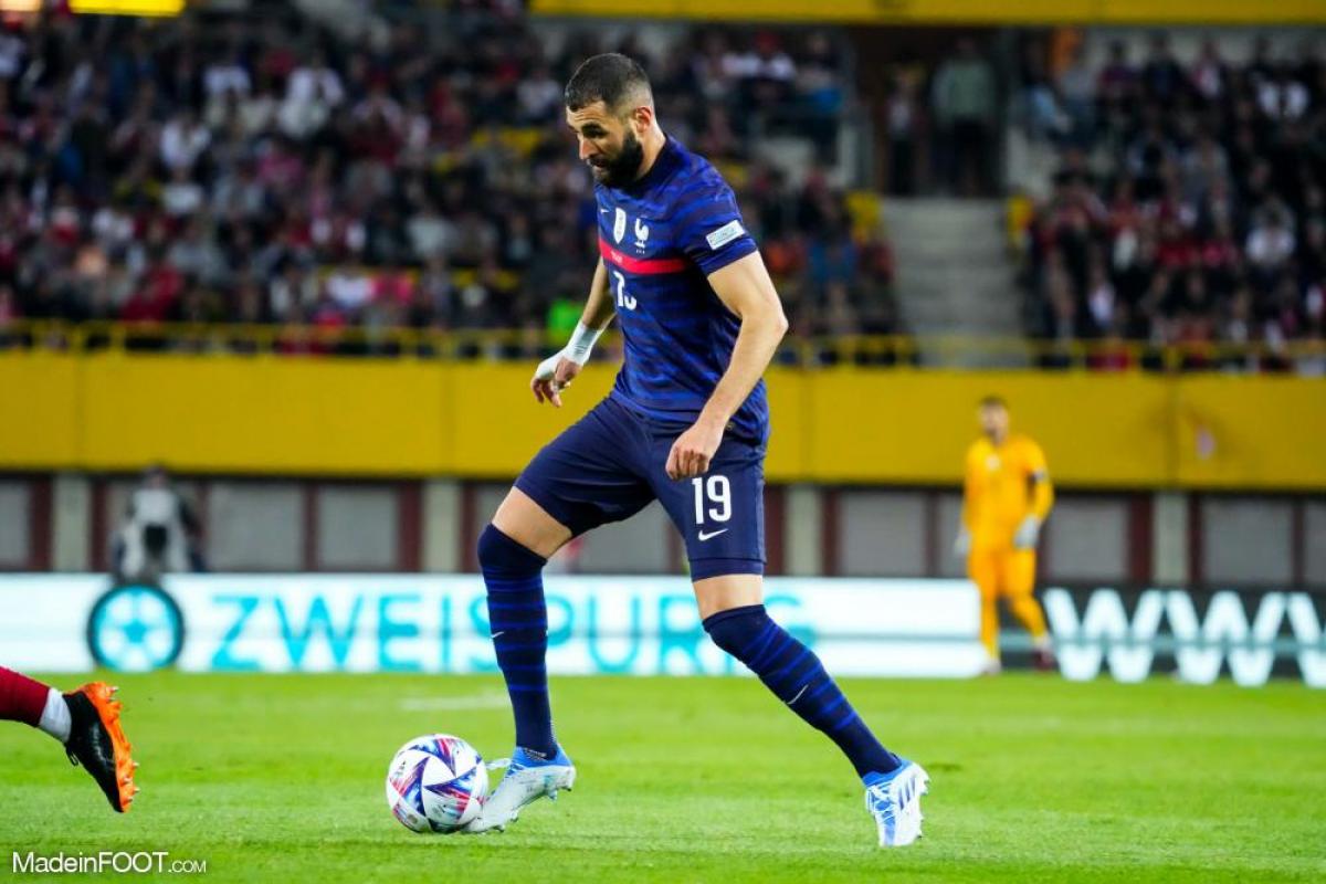 Karim Benzema sous les couleurs de l'équipe de France