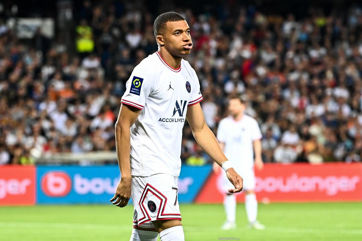 Kylian Mbappé avec le PSG.