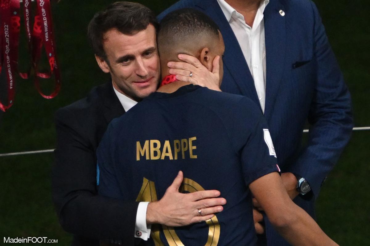 Macron et Mbappé.