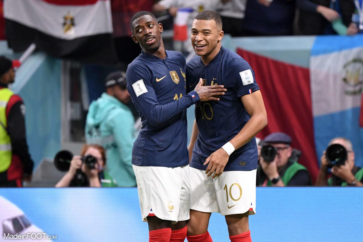 Ousmane Dembélé et Kylian Mbappé