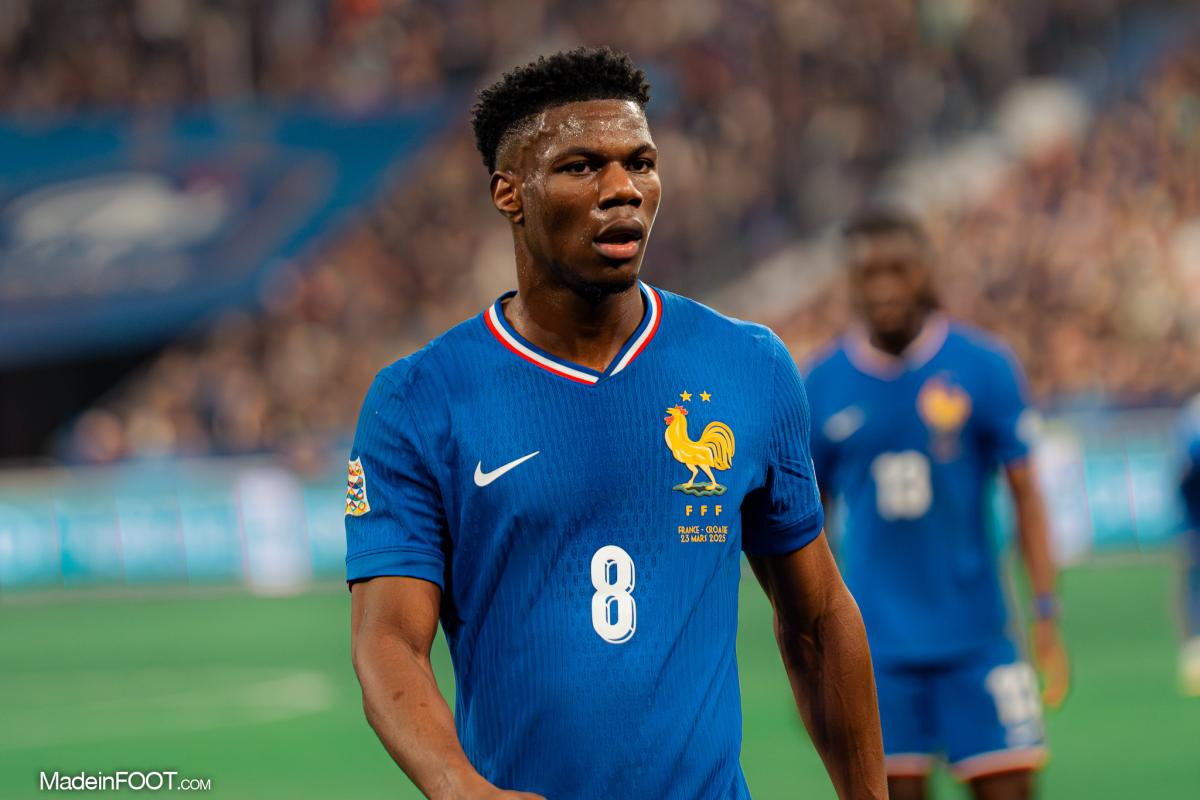 Aurélien Tchouaméni, le milieu de terrain de l'équipe de France et du Real Madrid.