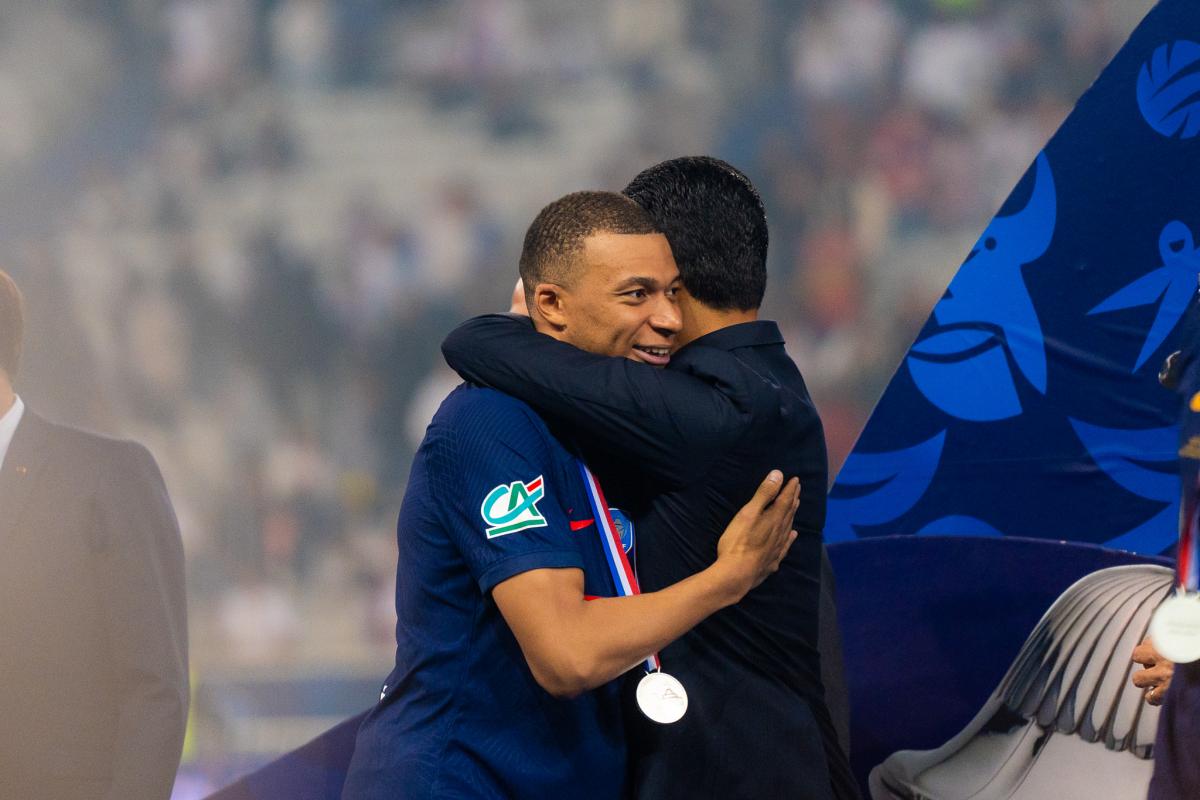 Kylian Mbappé et Nasser Al-Khelaïfi