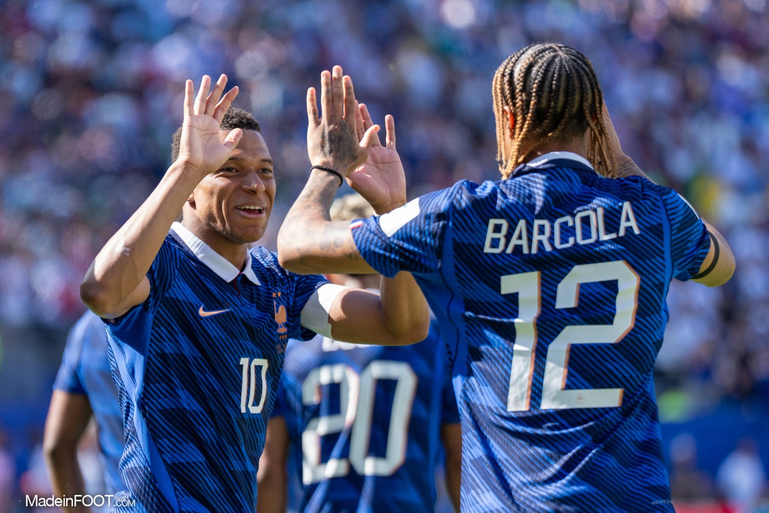 Kylian Mbappé, Bradley Barcola (France)