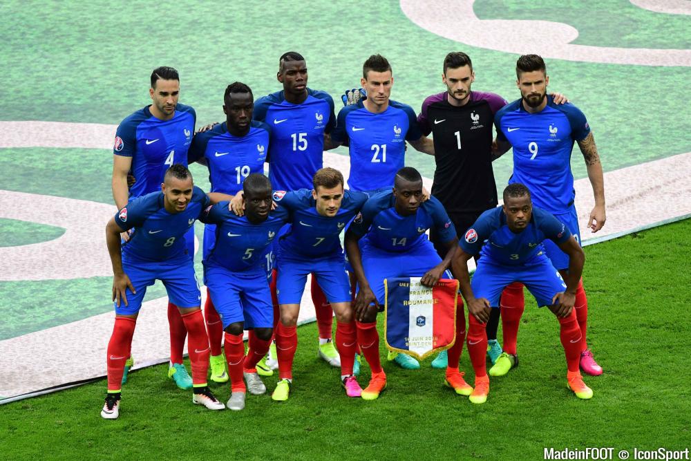 L'équipe de France en 2016.