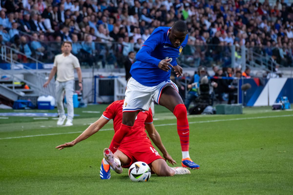 Randal Kolo Muani, l'attaquant du PSG et de l'équipe de France.