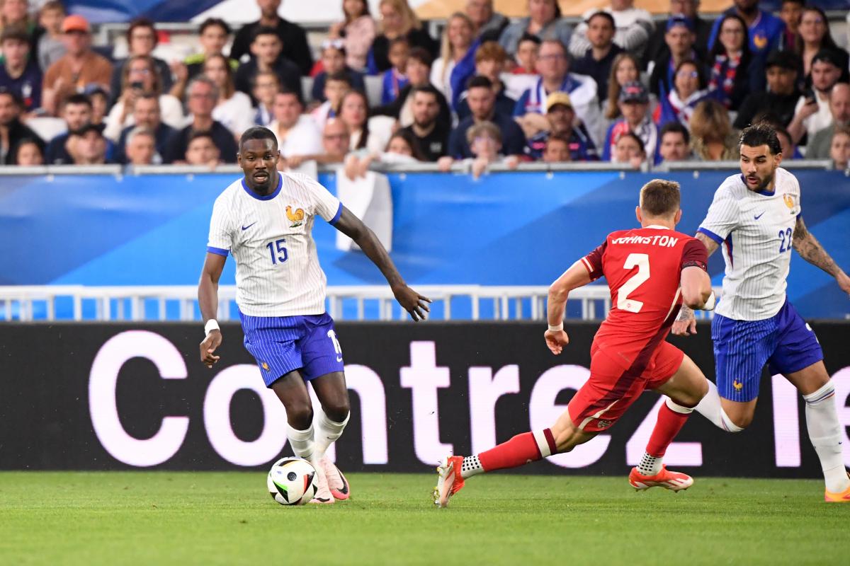 Marcus Thuram face au Canada.