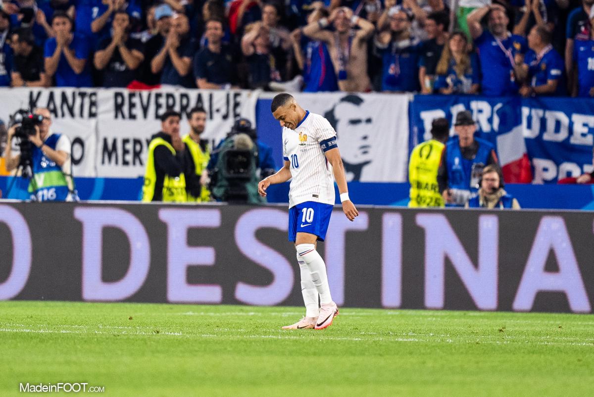 Kylian Mbappé, l'attaquant et capitaine des Bleus, ici face à l'Autriche.