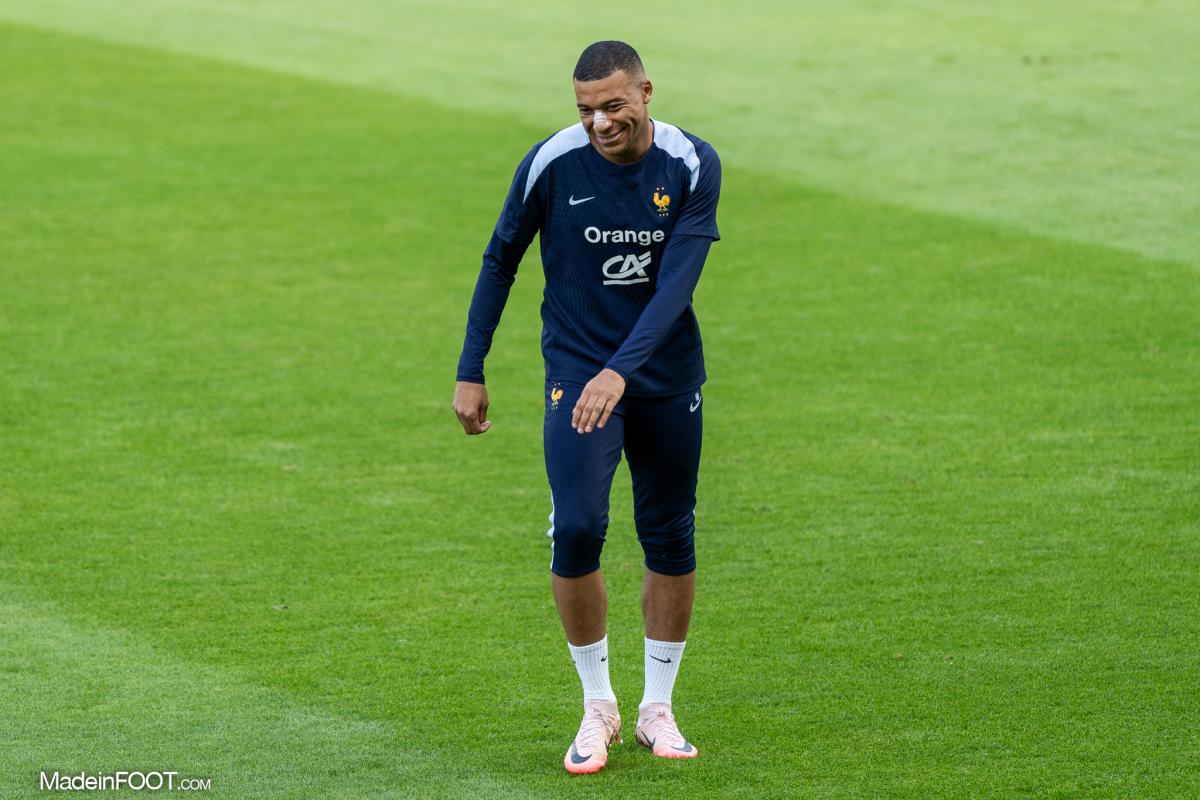 Kylian Mbappé avec l'Equipe de France 