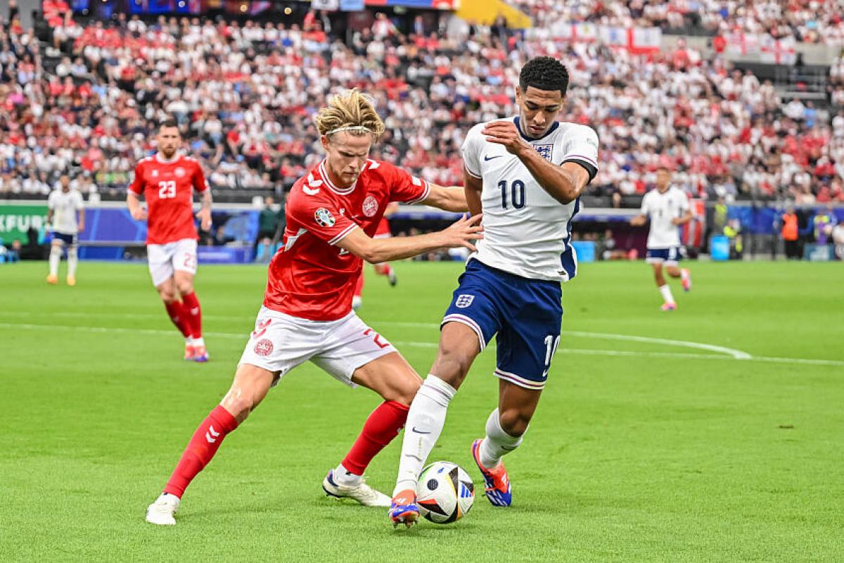 Jude Bellingham, le milieu de terrain du Real Madrid et de l'Angleterre.