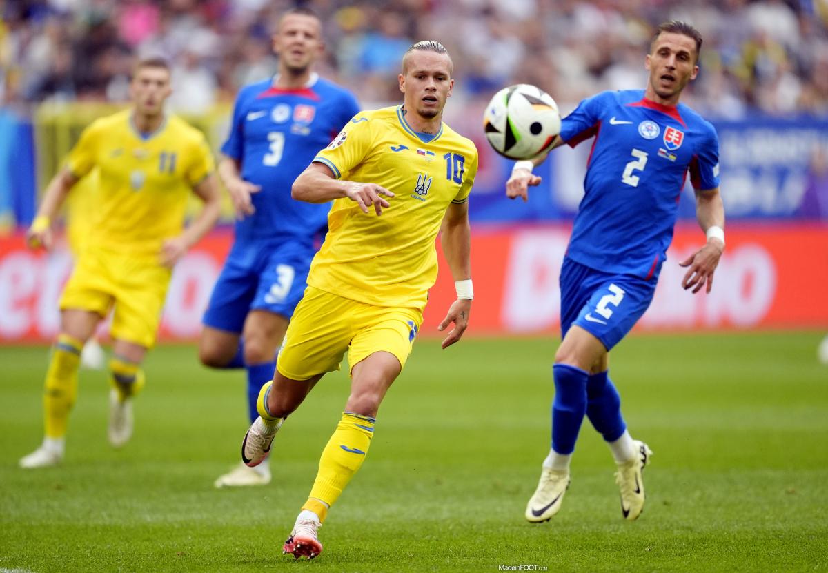 L'Ukraine a renversé la Slovaquie (1-2), ce vendredi après-midi, lors de la 2ème journée du Groupe E de l'Euro 2024.