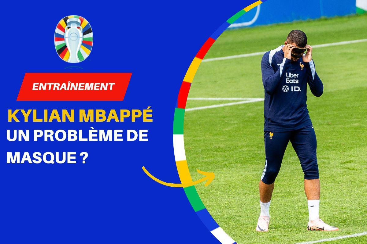 Kylian Mbappé, l'attaquant de l'équipe de France, ici à l'entraînement.