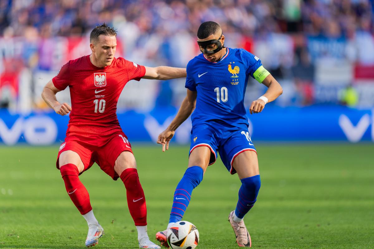 Kylian Mbappé avec l'équipe de France