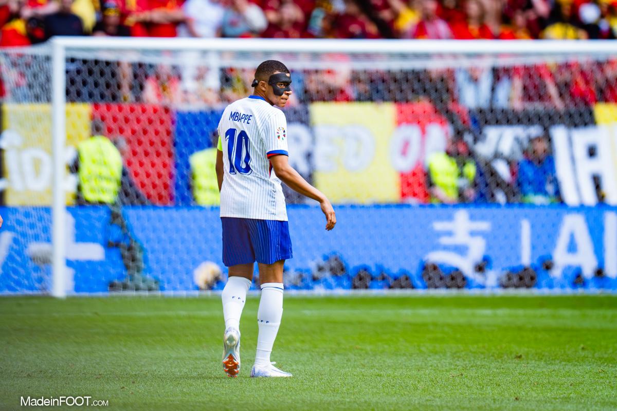 Kylian Mbappé avec l'équipe de France