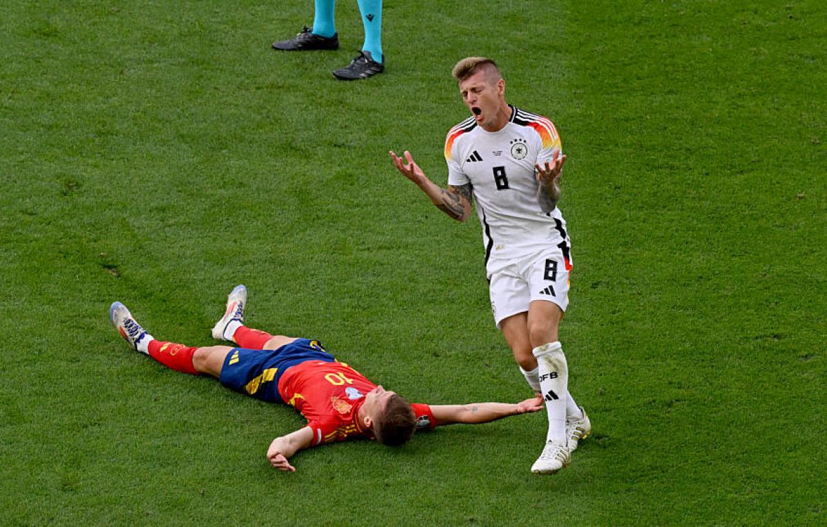 Toni Kroos, le milieu de terrain du Real Madrid et de l'Allemagne.
