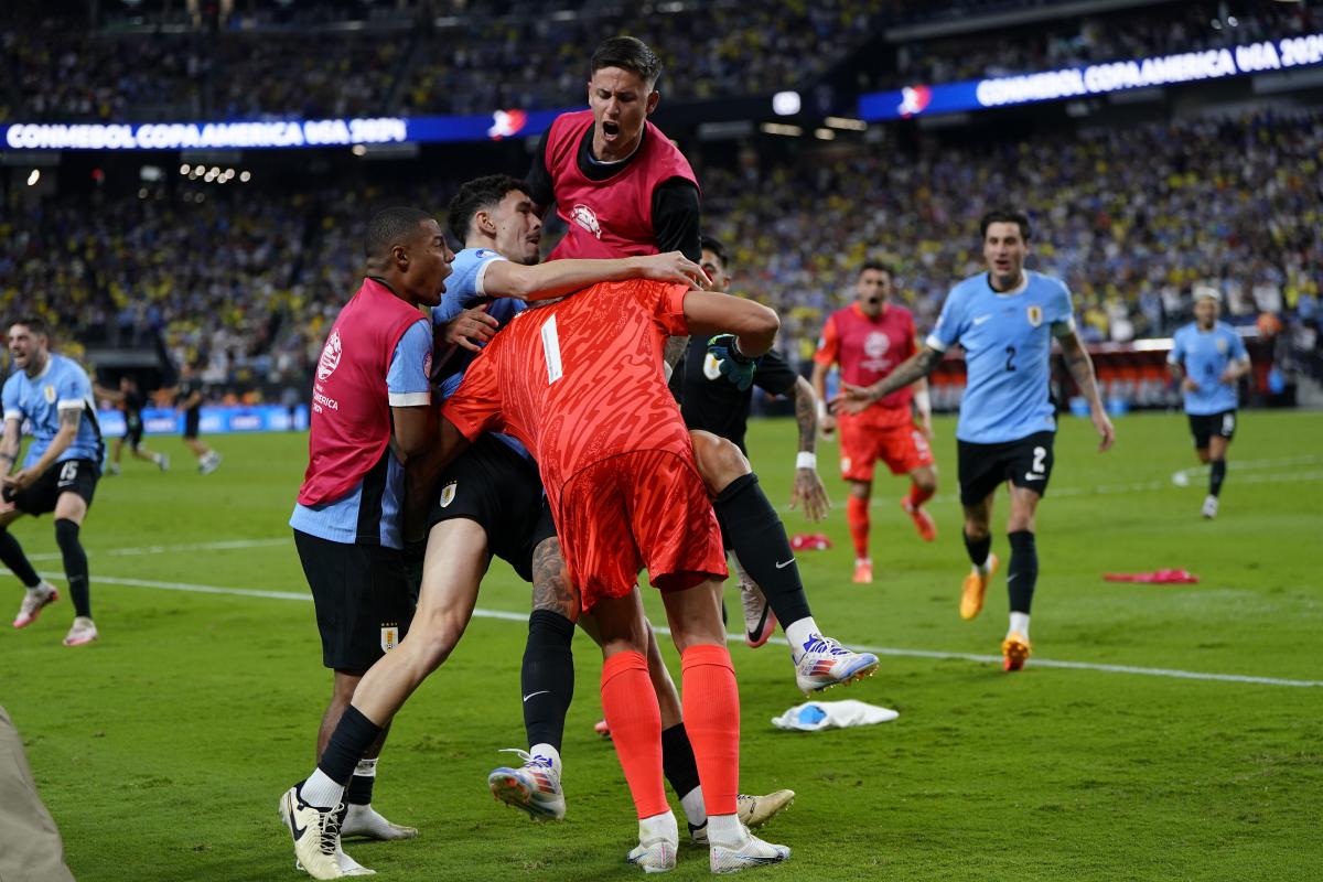 La joie des Uruguayens.