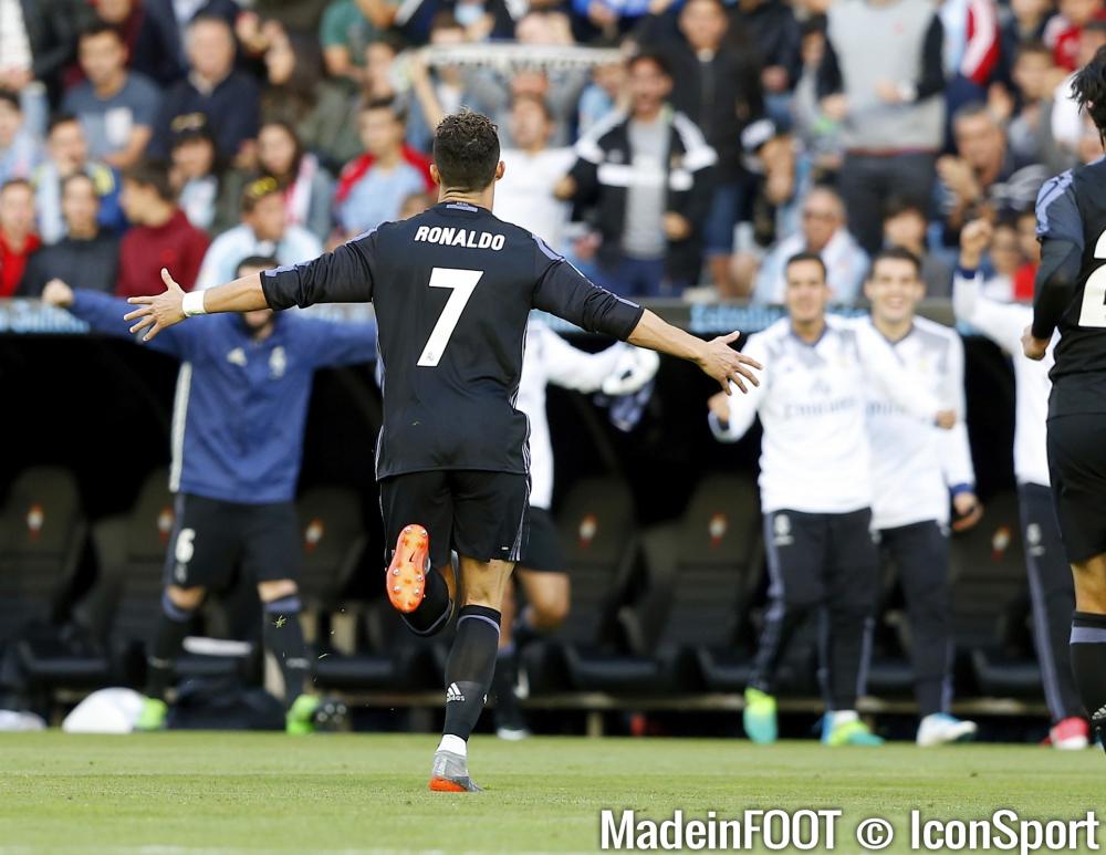 Cristiano Ronaldo a inscrit un doublé, mercredi soir, face au Celta Vigo