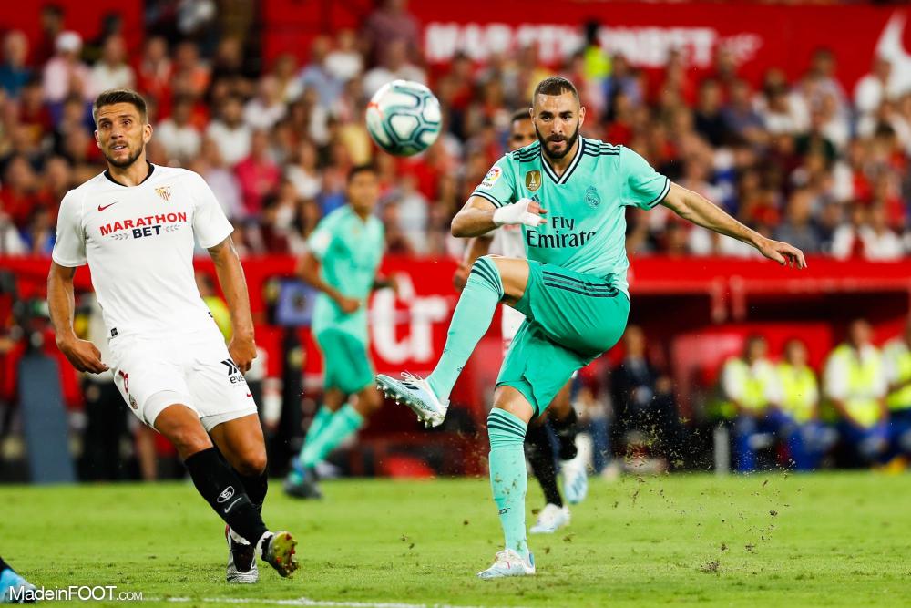 Benzema avait offert la victoire au Real à Séville cette saison.