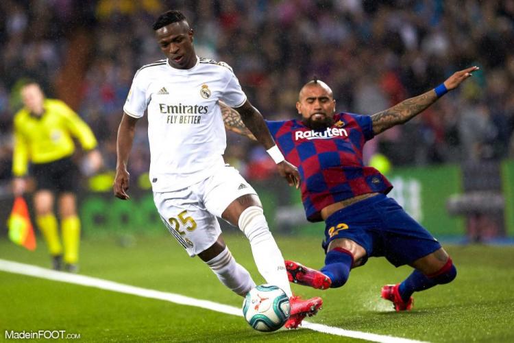 Vinicius Jr contre le FC Barcelone.