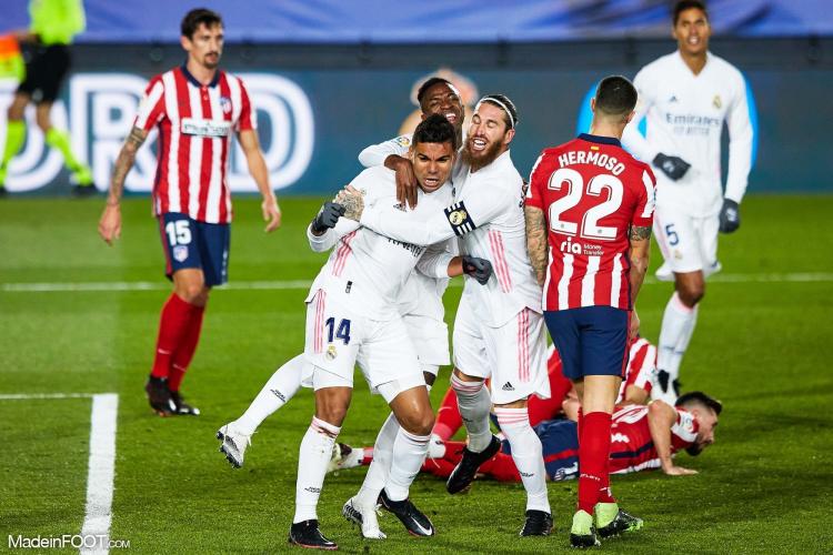 Le Real s'impose face à l'Atlético Madrid, Casemiro buteur