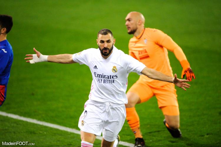 Karim Benzema a encore brillé face à Eibar