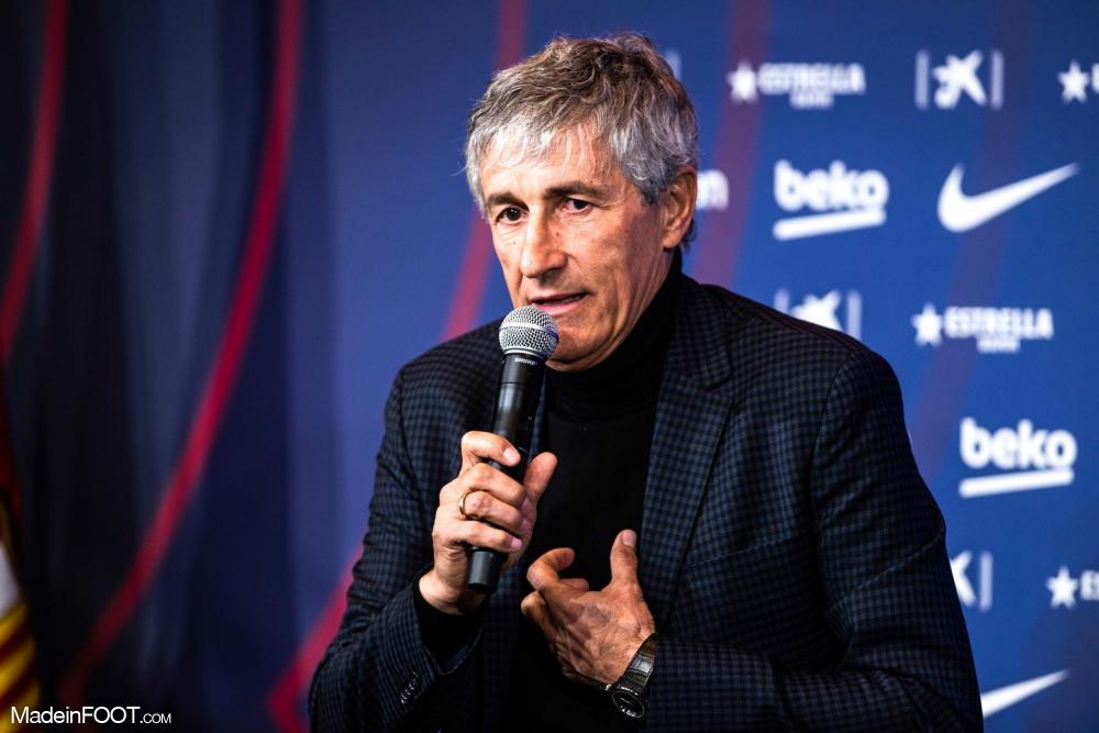 Quique Setién, l'entraîneur du FC Barcelone.