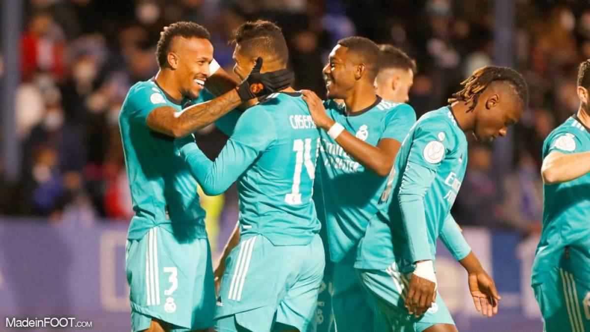Eder Militao (Real Madrid) fête son but face à Alcoyano