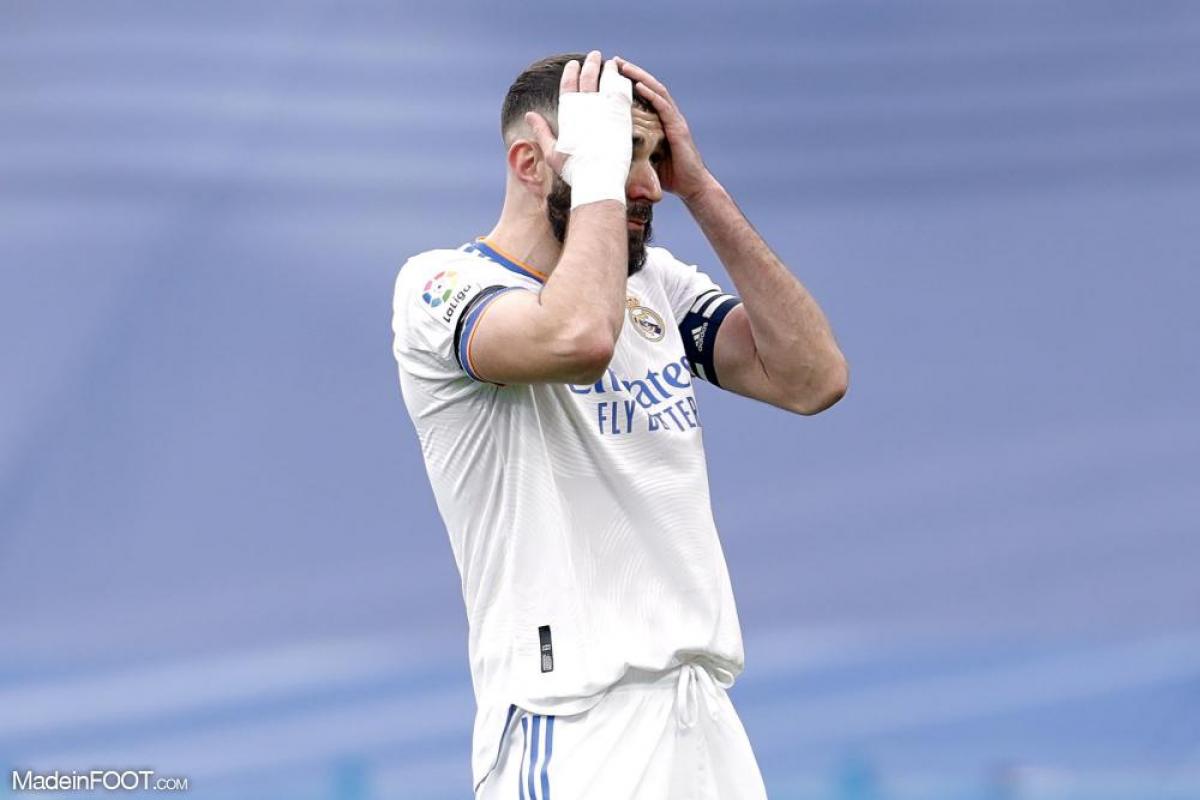 Karim Benzema grimace
