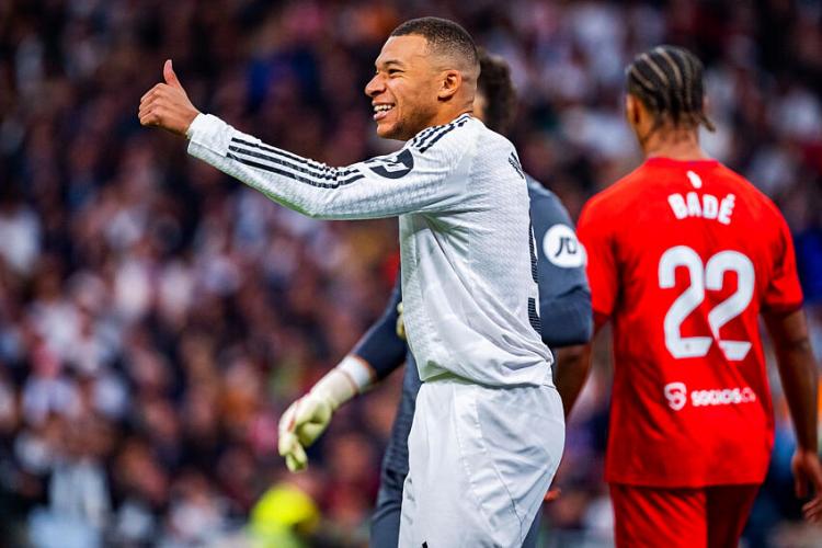 Kylian Mbappé, l'attaquant du Real Madrid.