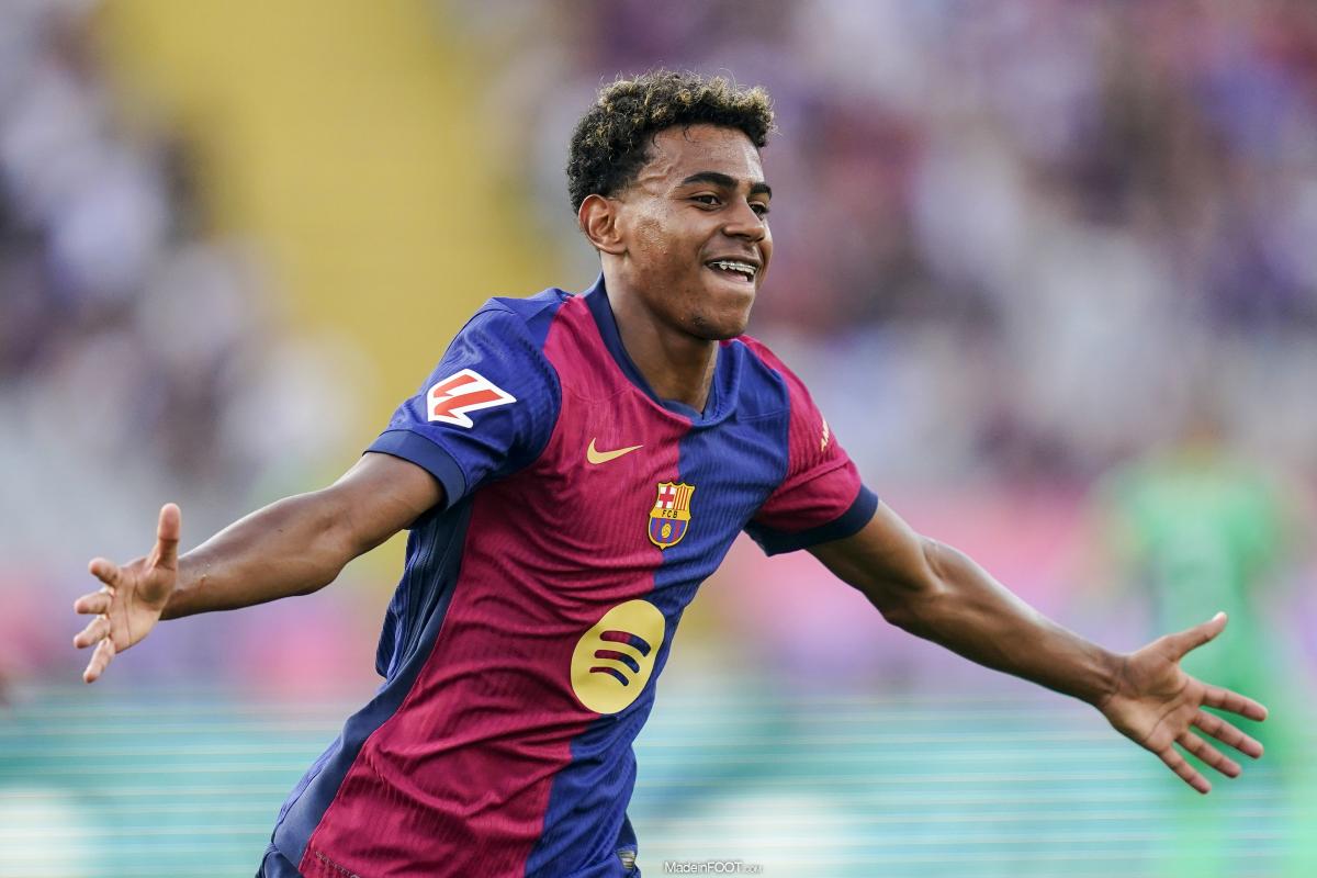 Lamine Yamal, ailier du FC Barcelone.