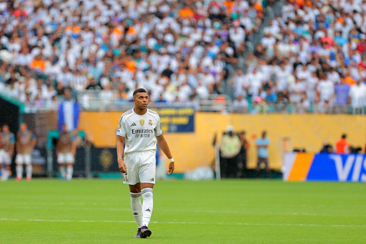 Kylian Mbappé avec le Real Madrid.