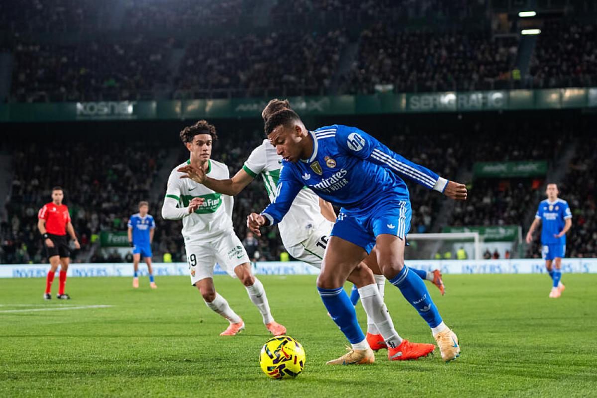Kylian Mbappé, l'attaquant du Real Madrid.