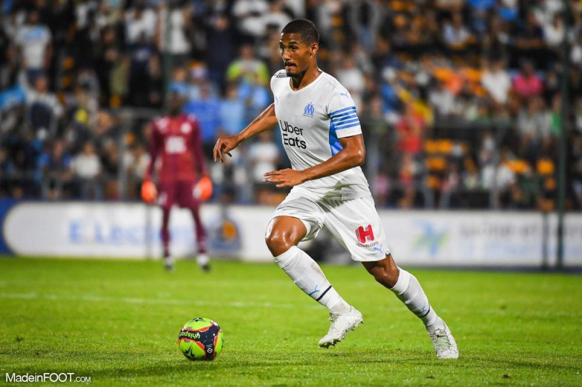 William Saliba avec l'OM.