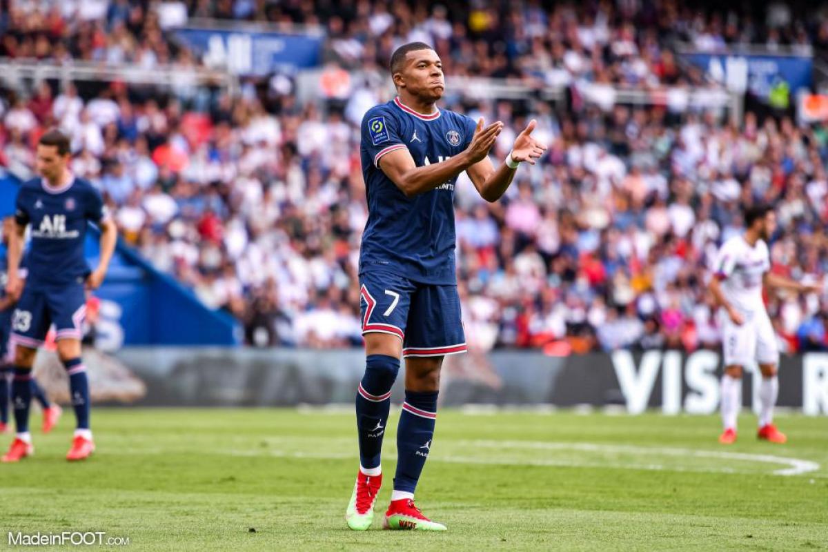Kylian Mbappé avec le PSG.