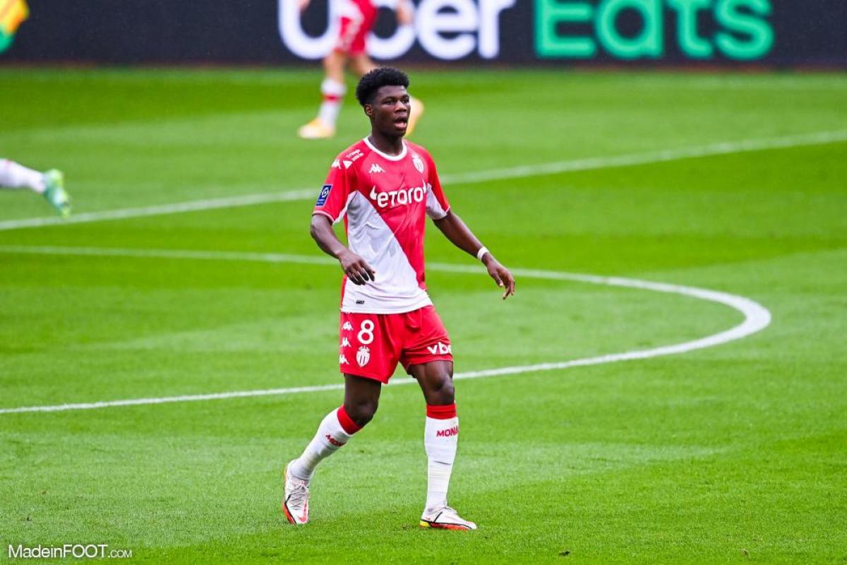 Aurélien Tchouaméni, le milieu de terrain de l'AS Monaco 