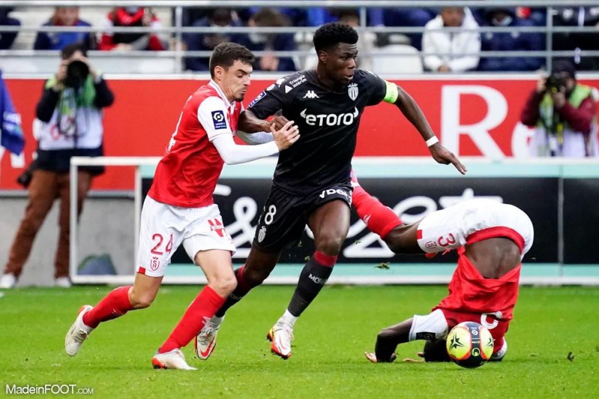 Aurélien Tchouaméni avec l'AS Monaco