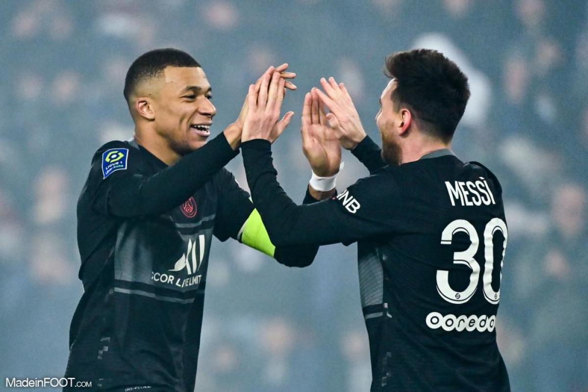 Lionel Messi et Kylian Mbappé (PSG)
