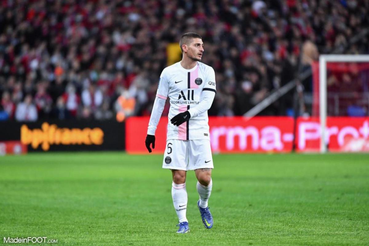 Marco Verratti avec le PSG.