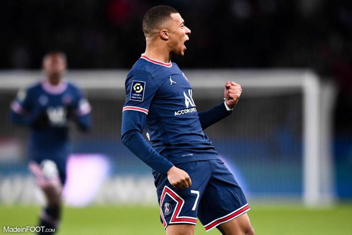 Kylian Mbappé avec le PSG.