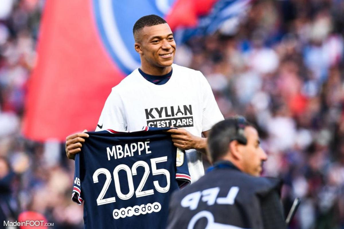 Kylian Mbappé, l'attaquant du PSG et de l'équipe de France.