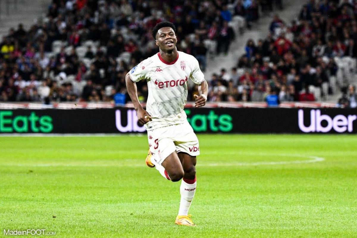 Aurélien Tchouaméni, joueur de l'AS Monaco.